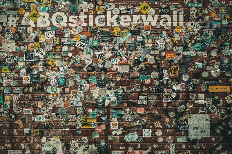 sticker wall