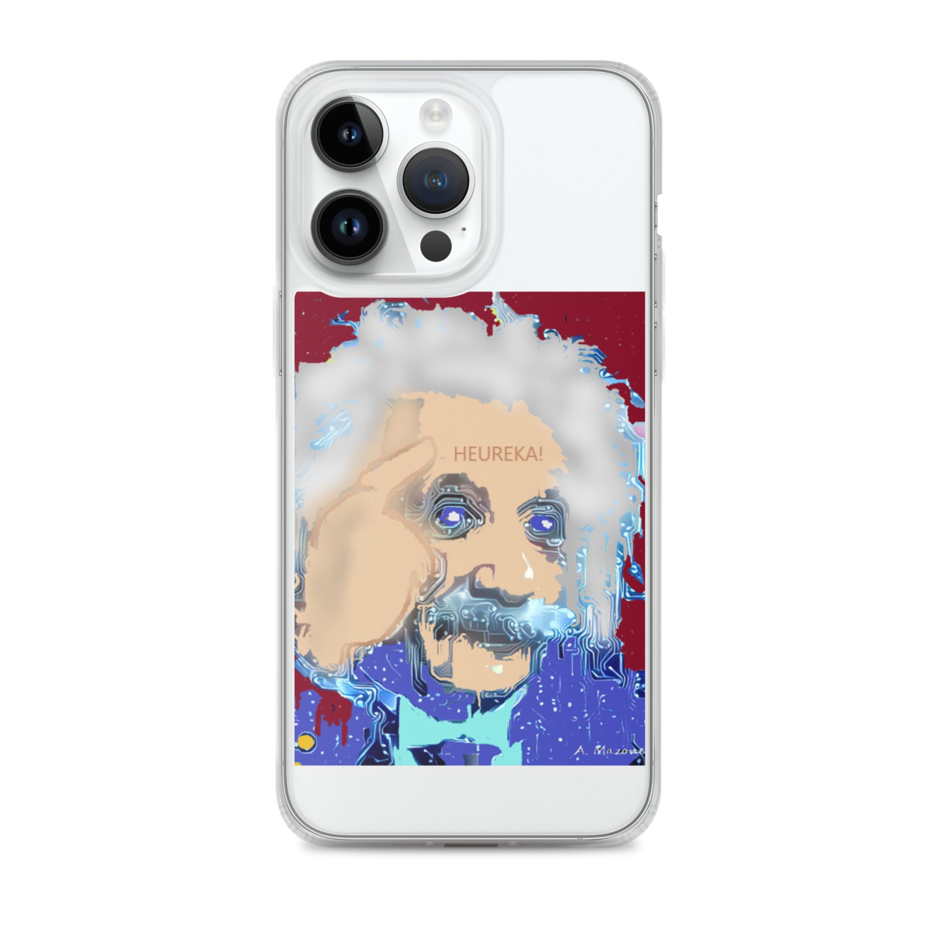 iPhone Hülle mit Kunstmotiv Albert Einstein